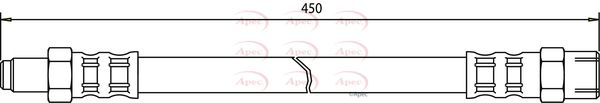 Apec HOS3098 Brake Hose - 1