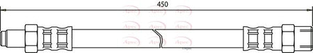 Apec HOS3098 Brake Hose - 1
