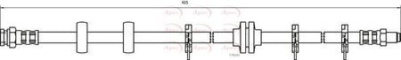 Apec HOS3101 Brake Hose - 1