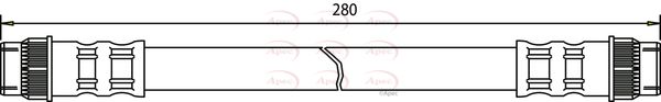 Apec HOS3102 Brake Hose - 1