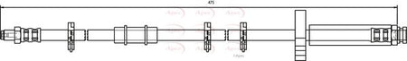 Apec HOS3109 Brake Hose - 1