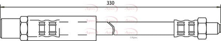 Apec HOS3111 Brake Hose - 1