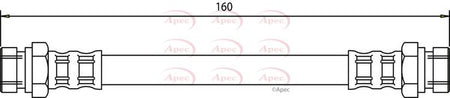 Apec HOS3118 Brake Hose - 1