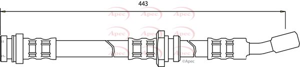 Apec HOS3119 Brake Hose - 1