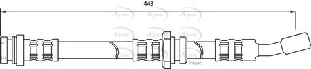 Apec HOS3119 Brake Hose - 1