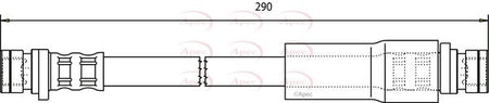 Apec HOS3122 Brake Hose - 1