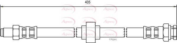 Apec HOS3125 Brake Hose - 1