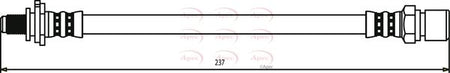 Apec HOS3128 Brake Hose - 1