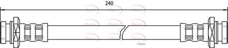 Apec HOS3132 Brake Hose - 1