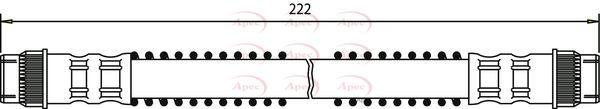 Apec HOS3135 Brake Hose - 1