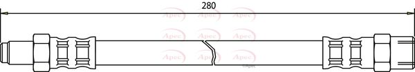 Apec HOS3139 Brake Hose - 1