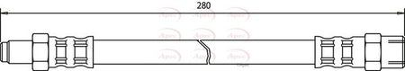 Apec HOS3139 Brake Hose - 1