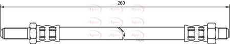 Apec HOS3140 Brake Hose - 1