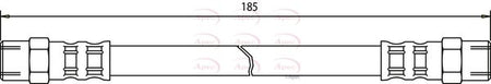 Apec HOS3141 Brake Hose - 1