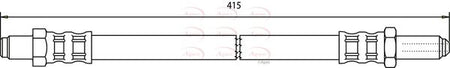Apec HOS3143 Brake Hose - 1