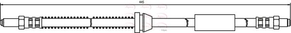 Apec HOS3144 Brake Hose - 1