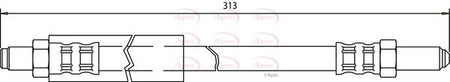 Apec HOS3154 Brake Hose - 1