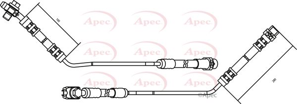 Apec HOS3155 Brake Hose - 1