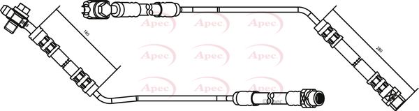 Apec HOS3156 Brake Hose - 1