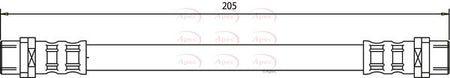 Apec HOS3159 Brake Hose - 1