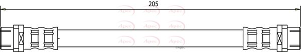 Apec HOS3159 Brake Hose - 1