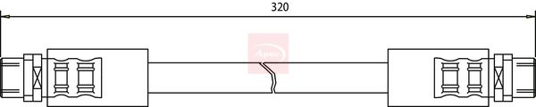 Apec HOS3164 Brake Hose - 1