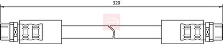 Apec HOS3164 Brake Hose - 1