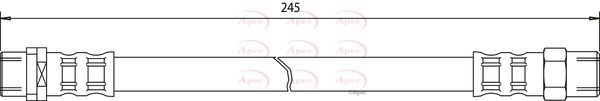 Apec HOS3166 Brake Hose - 1