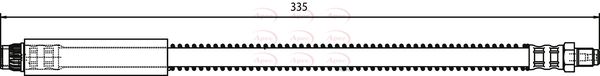 Apec HOS3167 Brake Hose - 1