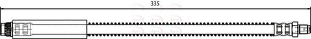 Apec HOS3167 Brake Hose - 1