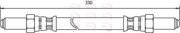 Apec HOS3168 Brake Hose - 1