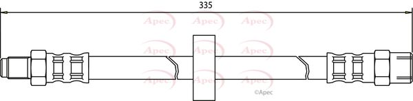 Apec HOS3170 Brake Hose - 1