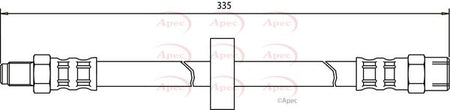 Apec HOS3170 Brake Hose - 1