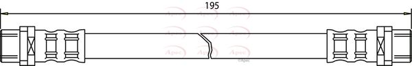 Apec HOS3171 Brake Hose - 1
