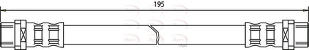 Apec HOS3171 Brake Hose - 1