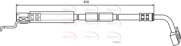 Apec HOS3175 Brake Hose - 1