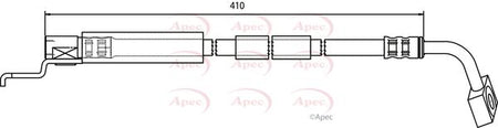 Apec HOS3175 Brake Hose - 1