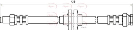 Apec HOS3177 Brake Hose - 1