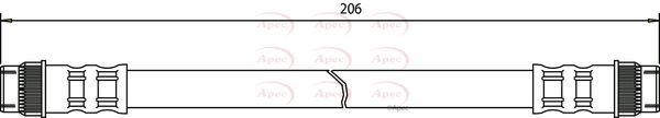 Apec HOS3178 Brake Hose - 1