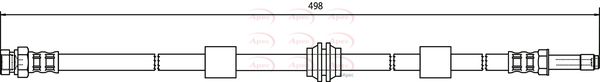 Apec HOS3182 Brake Hose - 1