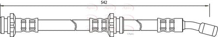 Apec HOS3183 Brake Hose - 1