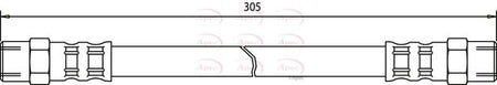 Apec HOS3184 Brake Hose - 1