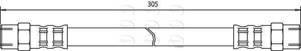 Apec HOS3184 Brake Hose - 1