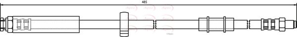 Apec HOS3188 Brake Hose - 1