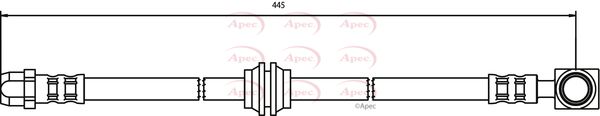 Apec HOS3191 Brake Hose - 1