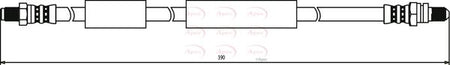 Apec HOS3193 Brake Hose - 1