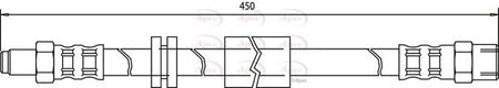 Apec HOS3194 Brake Hose - 1