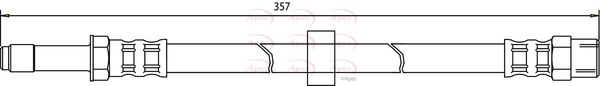 Apec HOS3196 Brake Hose - 1