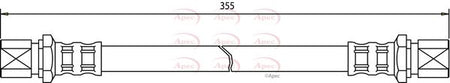 Apec HOS3199 Brake Hose - 1