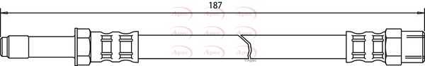 Apec HOS3204 Brake Hose - 1